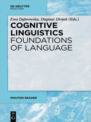 cover image of Cognitive Linguistics--Foundations of Language